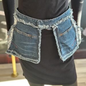 Jean Belt with Frayed Lining