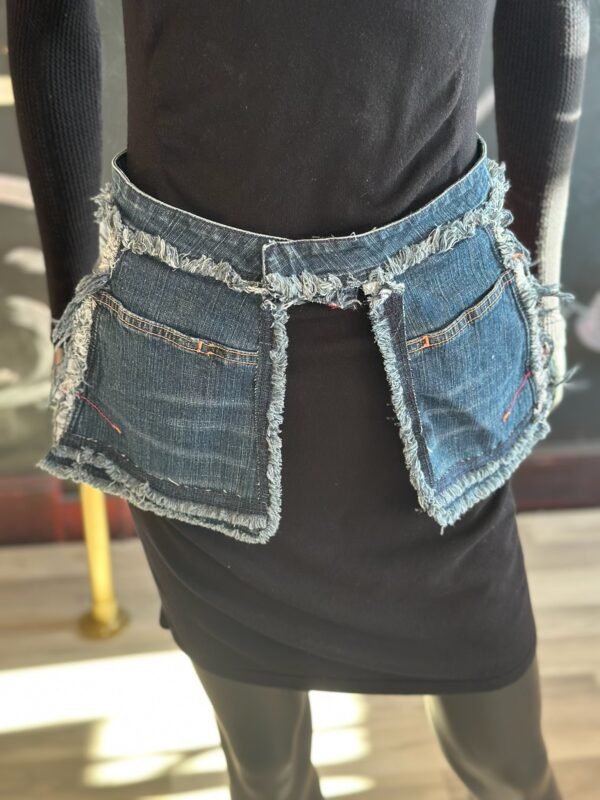 Jean Belt with Frayed Lining