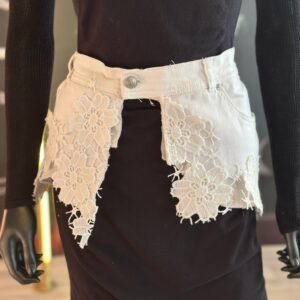 White Belt with Floral Design