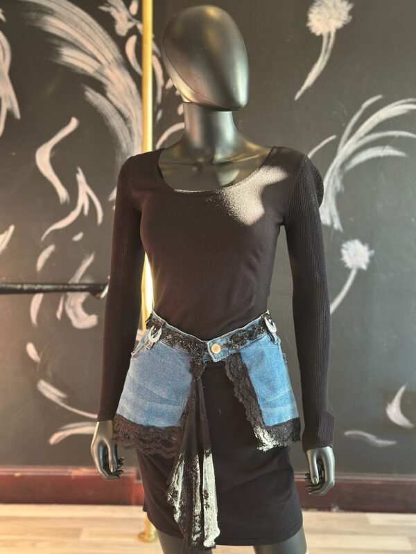 Jean Belt with Black Lace Lining - Image 2