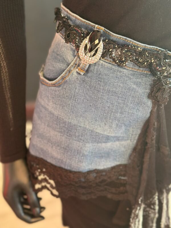 Jean Belt with Black Lace Lining - Image 3