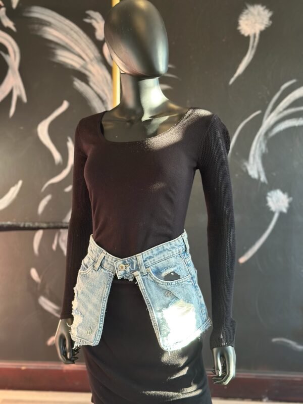 Light Jean Distress Belt