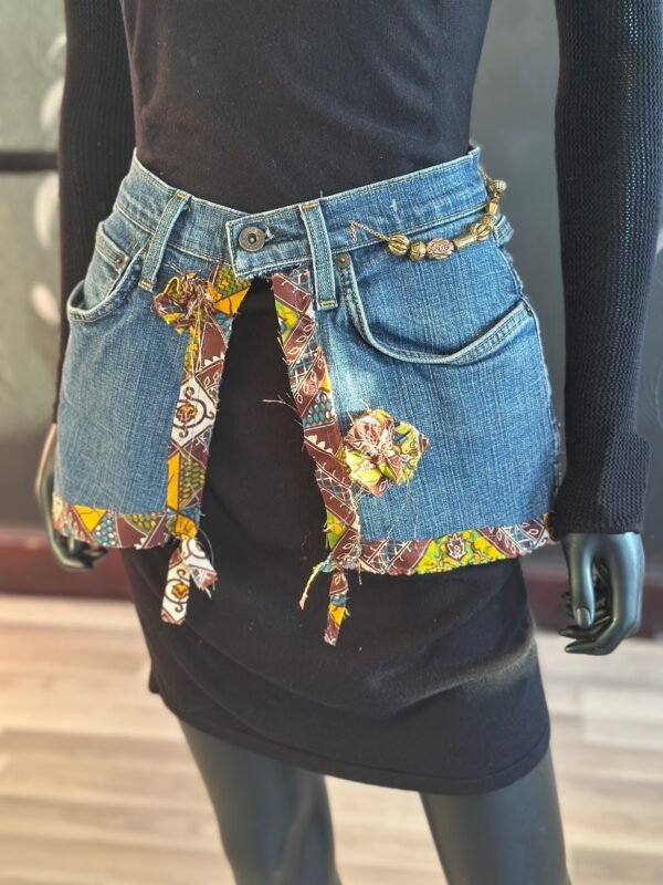 Jean Belt with Beaded Accessories