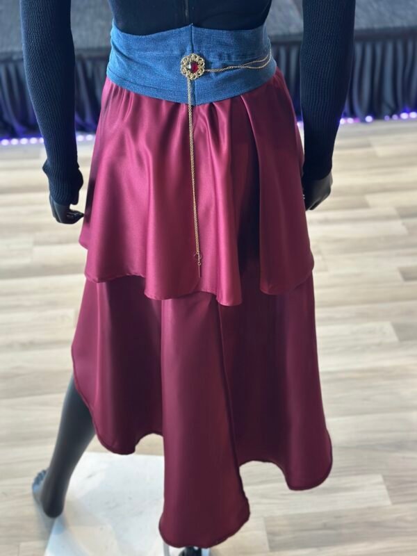 Elegant Jean Belt with Satin Train - Image 4