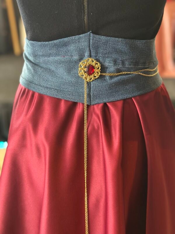 Elegant Jean Belt with Satin Train - Image 5